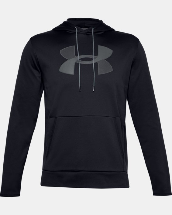 Men's Armour Fleece® Big Logo Hoodie, Black, pdpMainDesktop image number 4